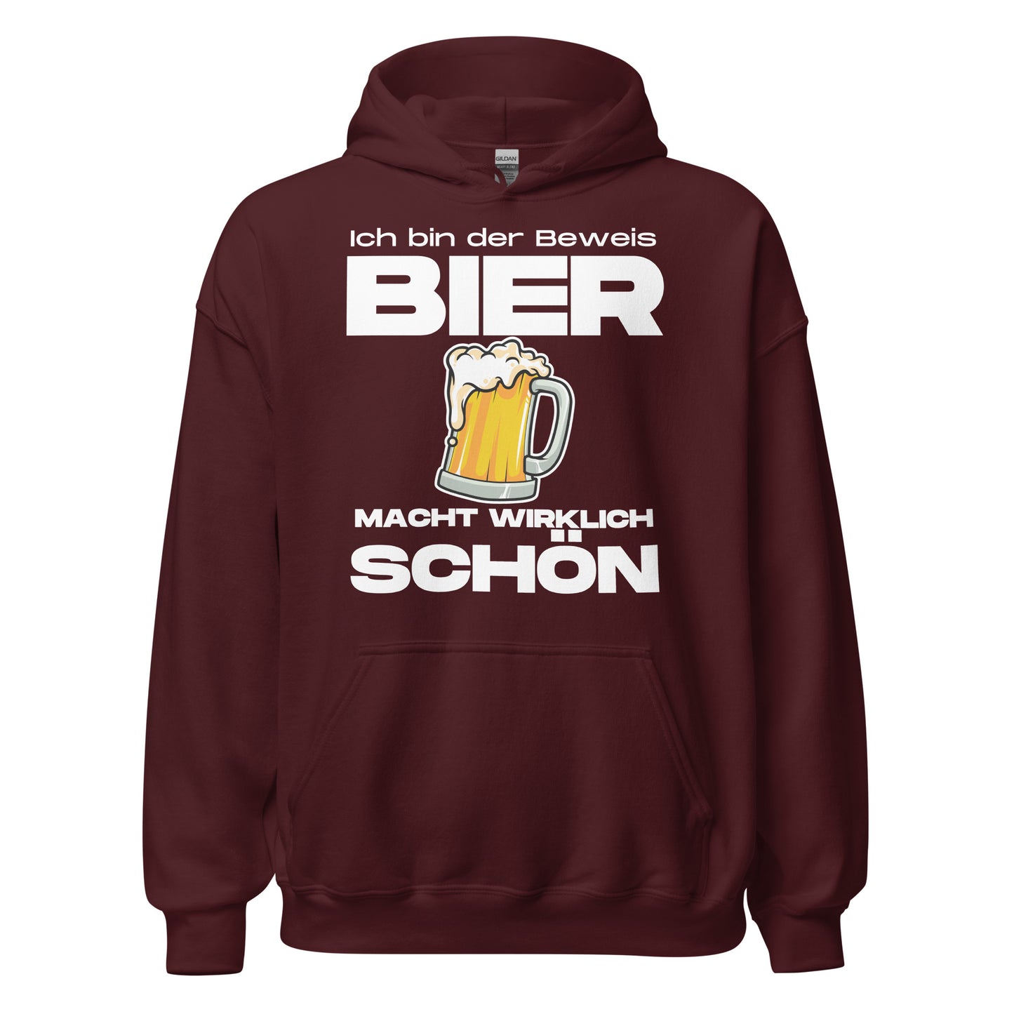 Bier macht schön Hoodie Kapuzenpullover