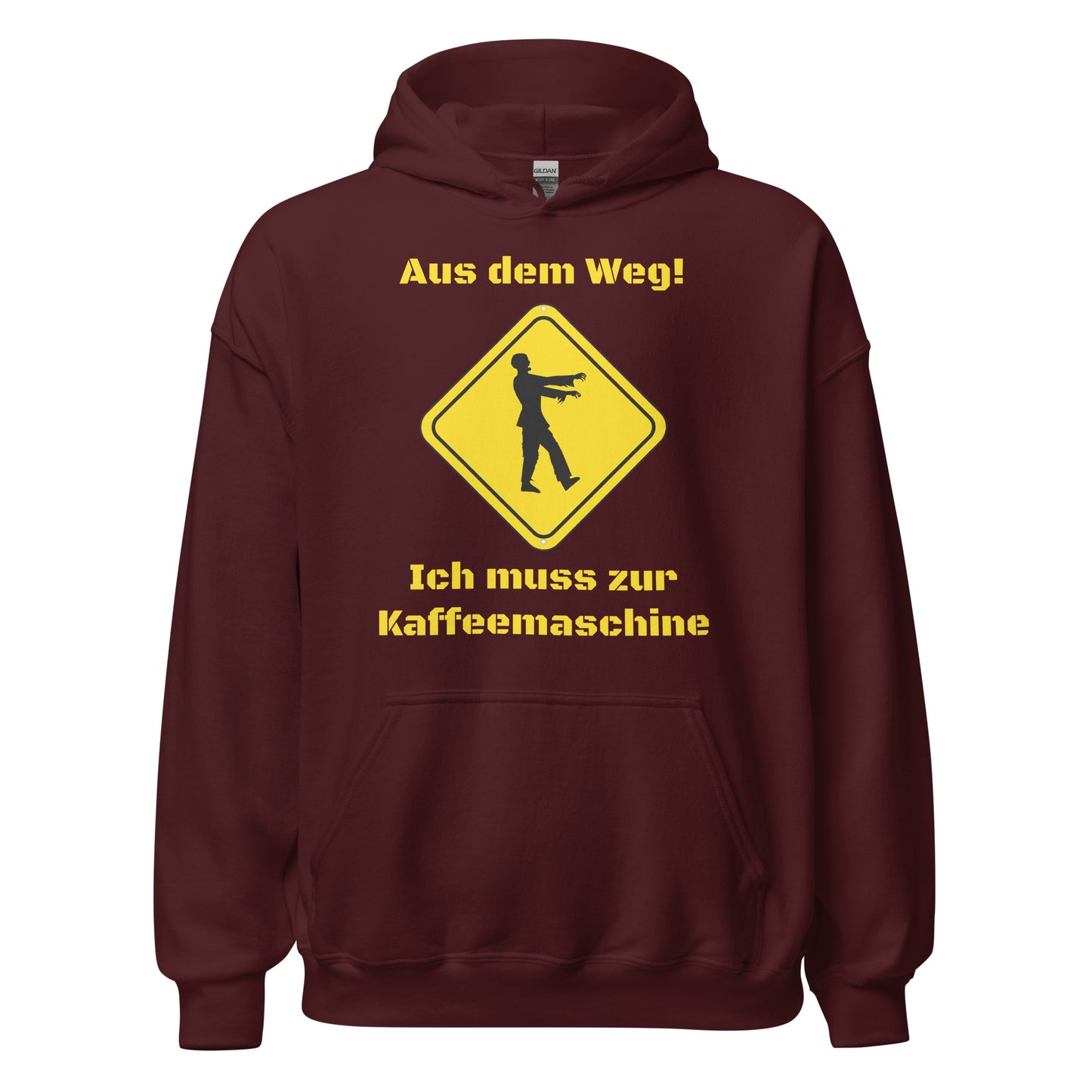 Aus dem Weg ich muss zur Kaffeemaschine Hoodie Kapuzenpullover