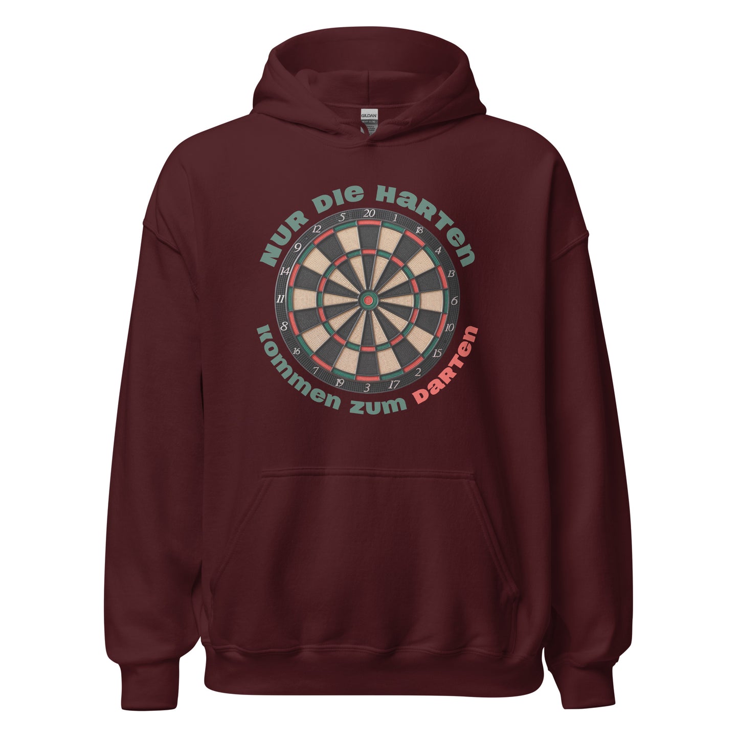 Nur Die Harten Kommen Zum Darten Dart Darts Kapuzenpullover
