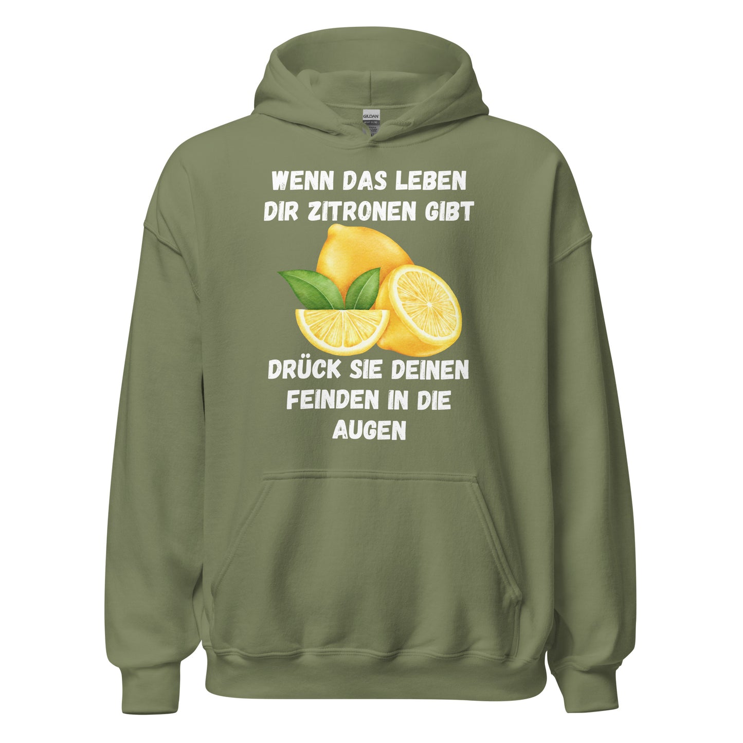 Wenn Das Leben Dir Zitronen Gibt Drück Sie Deinen Freinden In Die Augen Kapuzenpullover