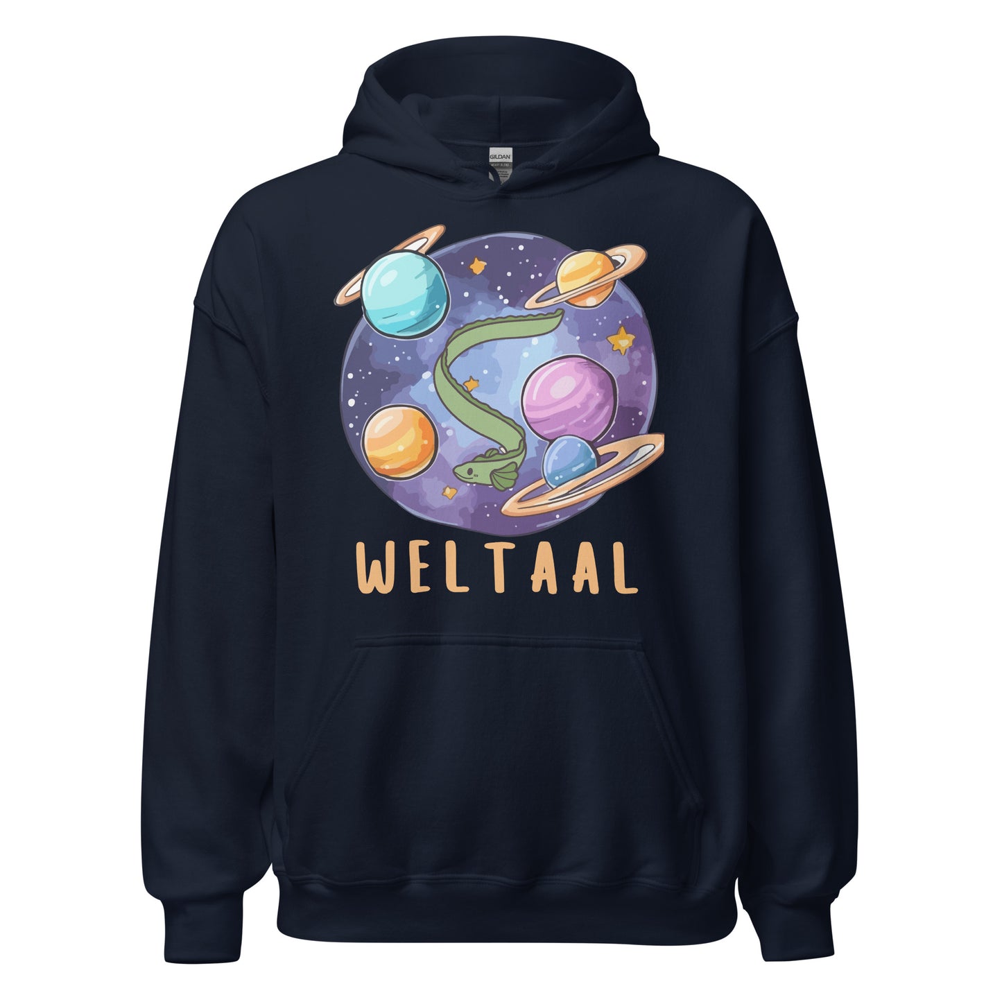 Weltaal Angler Aal Wortspiel Kapuzenpullover