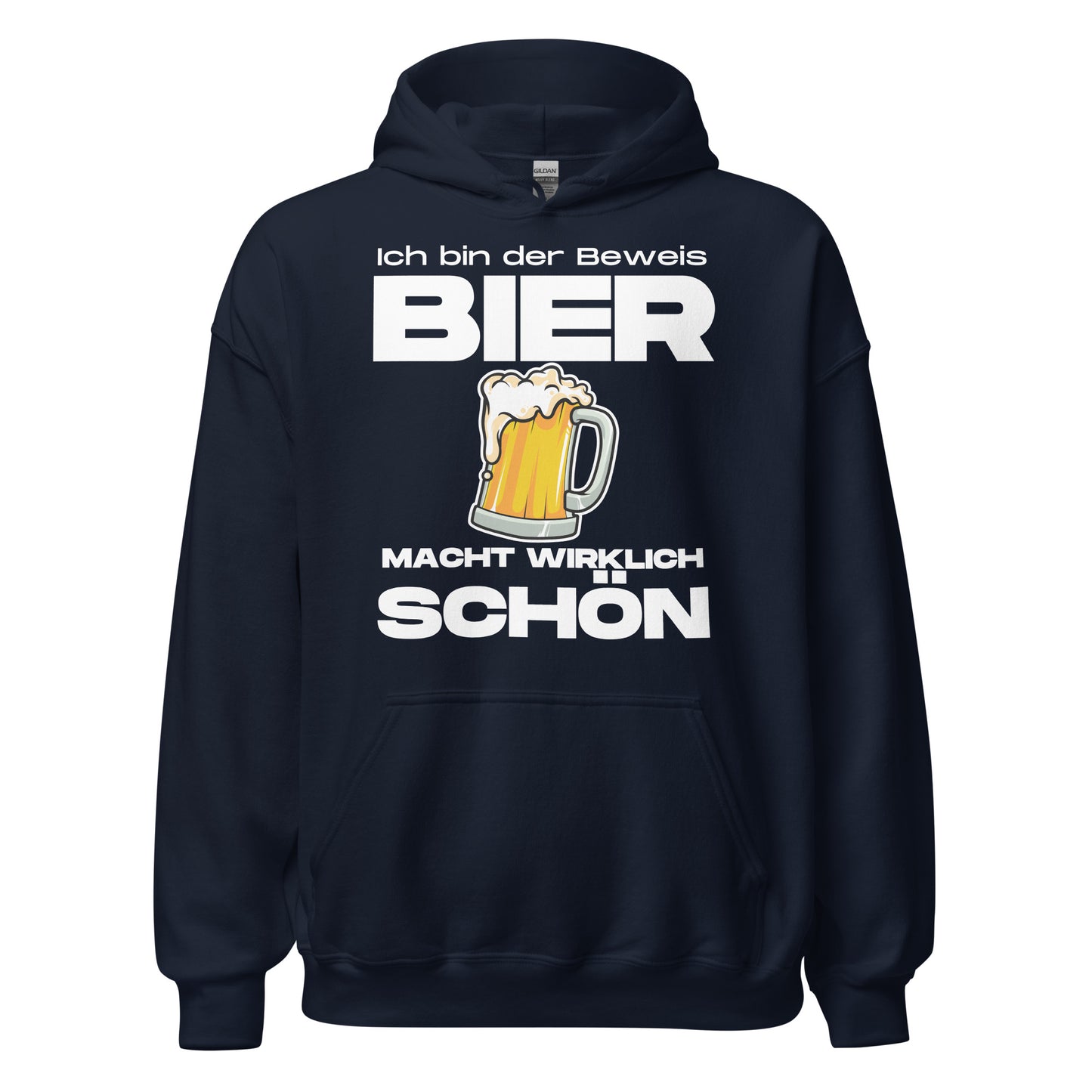 Bier macht schön Hoodie Kapuzenpullover