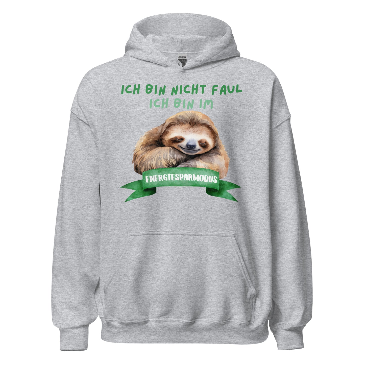 Ich bin nicht faul ich bin im Energiesparmodus Faultier Hoodie Kapuzenpullover