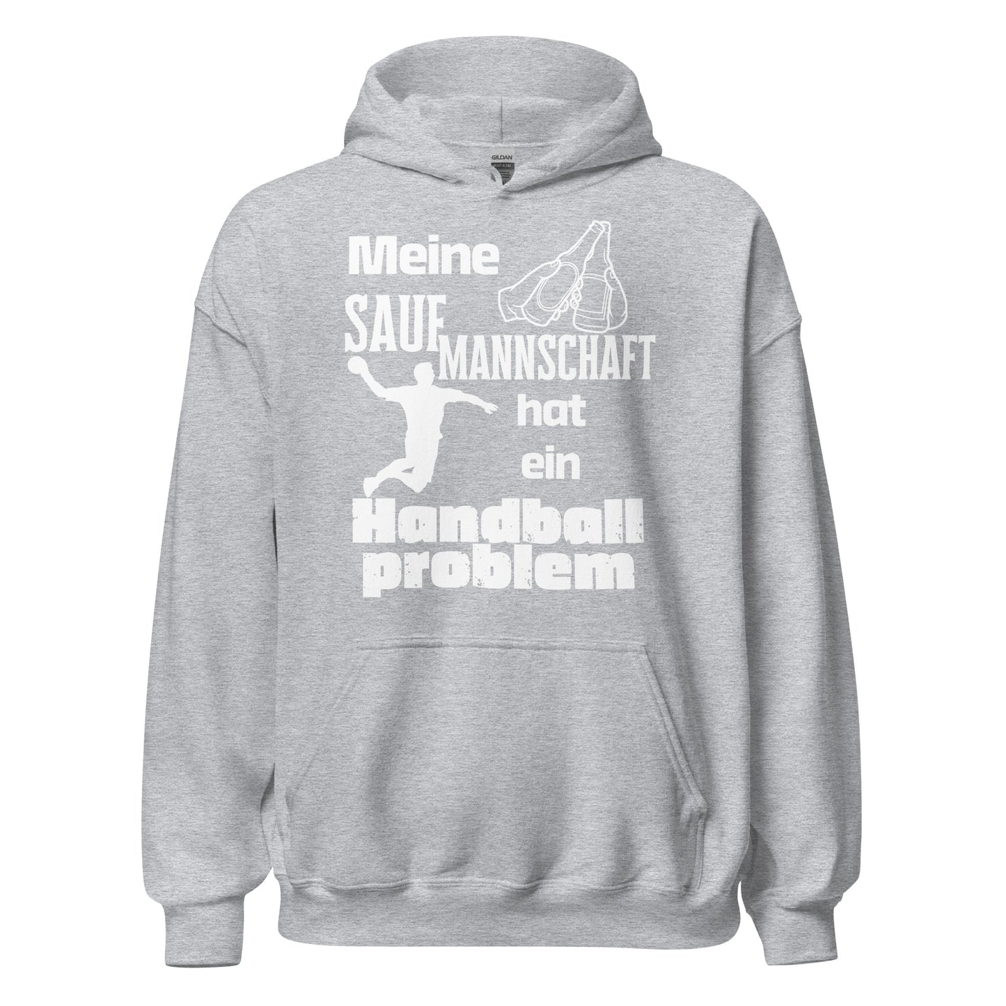 Meine Saufmannschaft hat ein Handball Problem Hoodie Kapuzenpullover