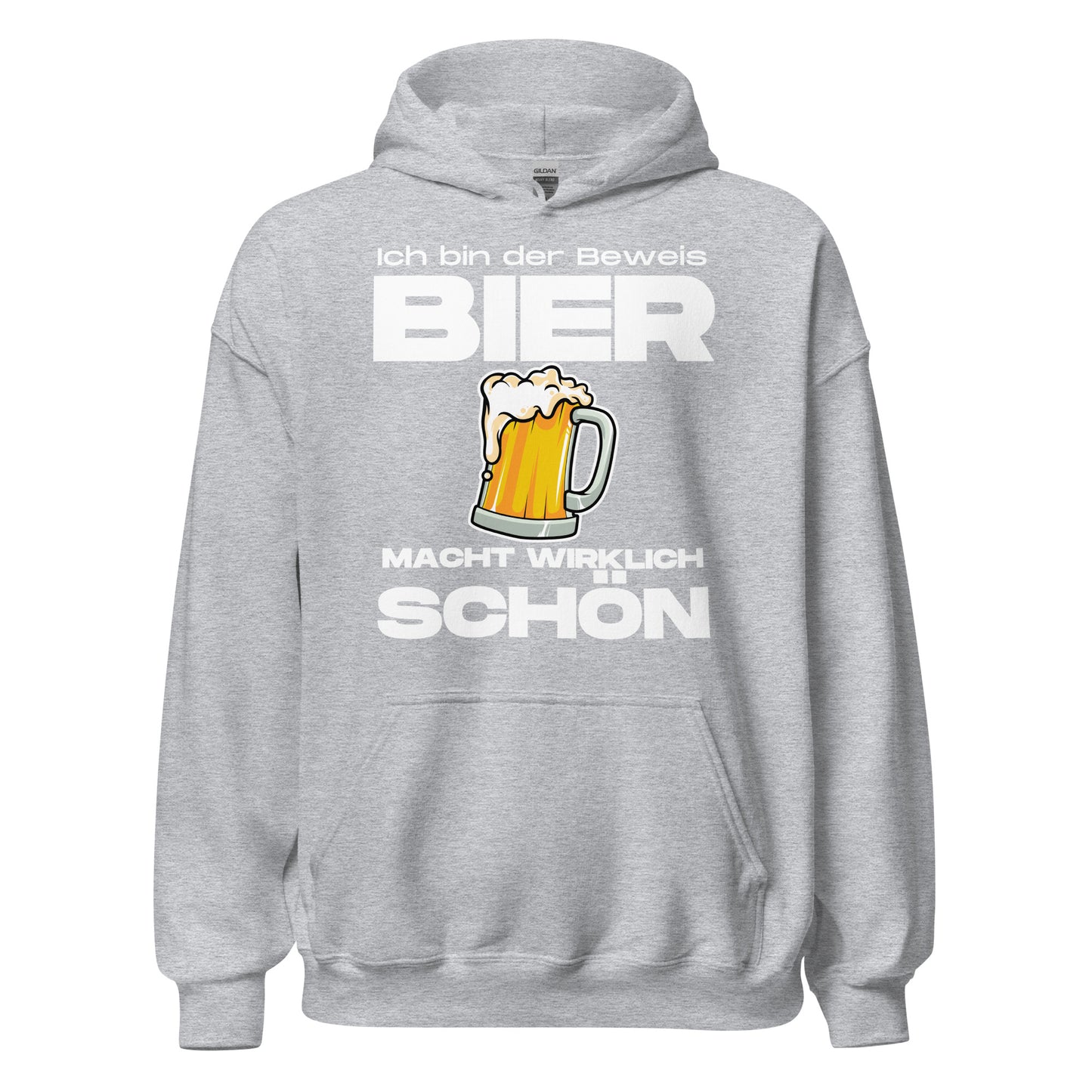 Bier macht schön Hoodie Kapuzenpullover