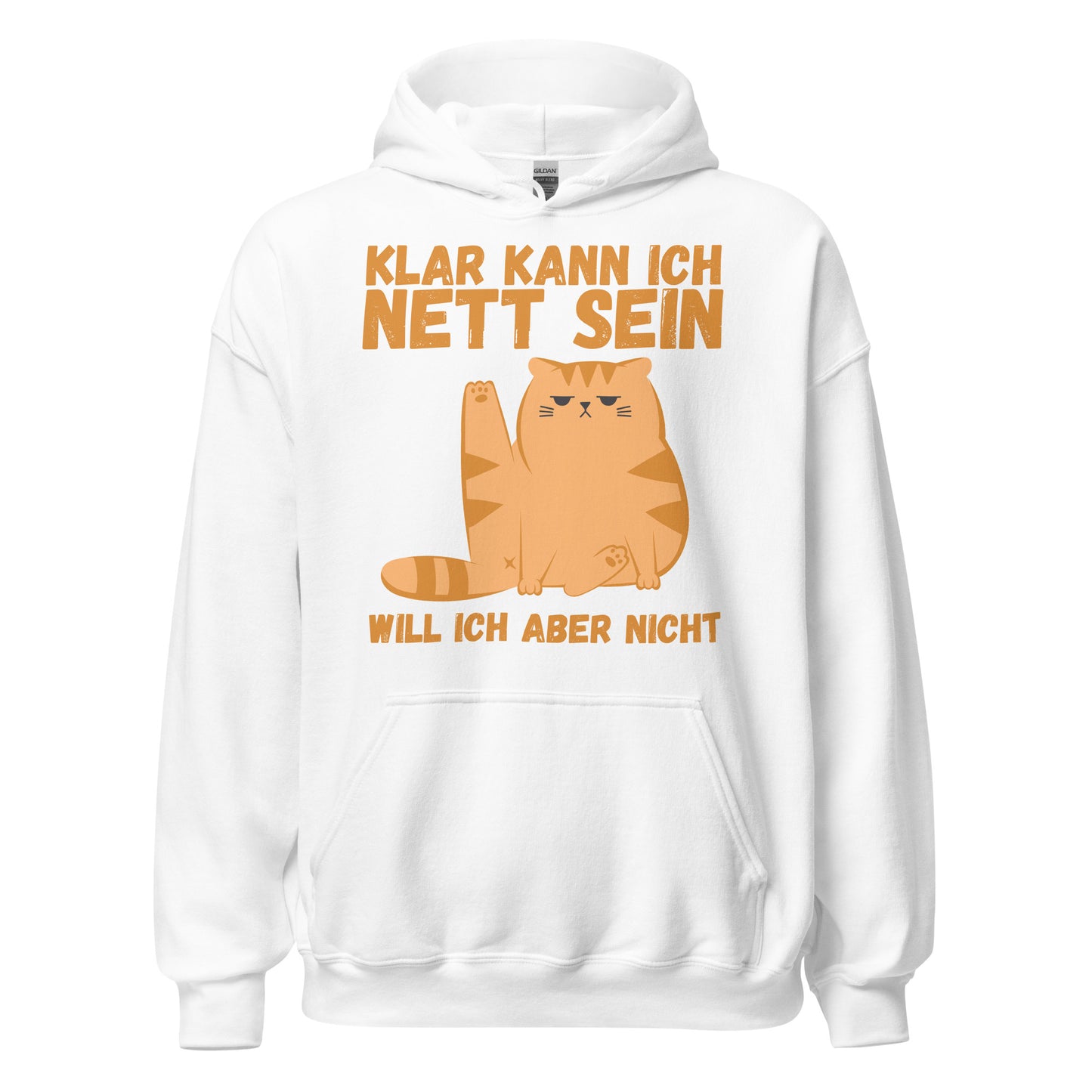 Klar Kann Ich Nett Sein Will Ich Aber Nicht Katze Kapuzenpullover