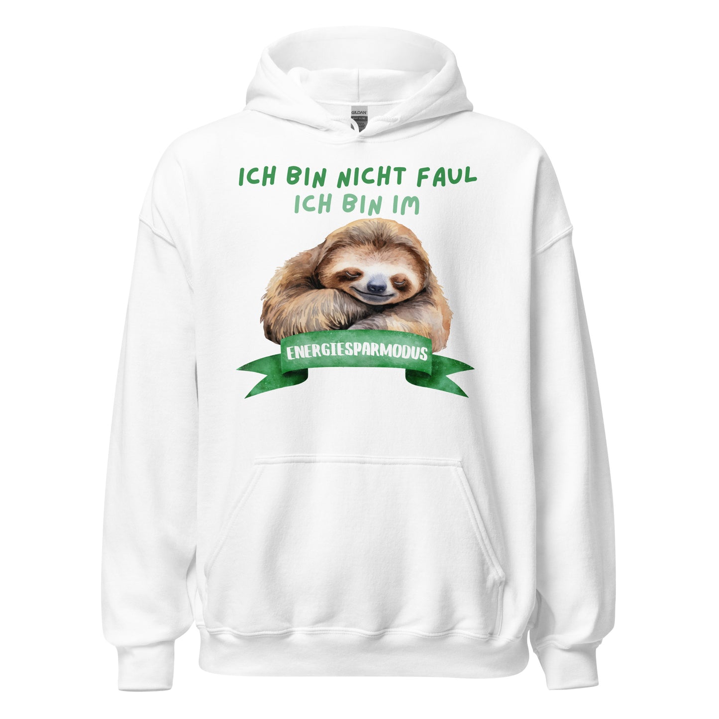 Ich bin nicht faul ich bin im Energiesparmodus Faultier Hoodie Kapuzenpullover