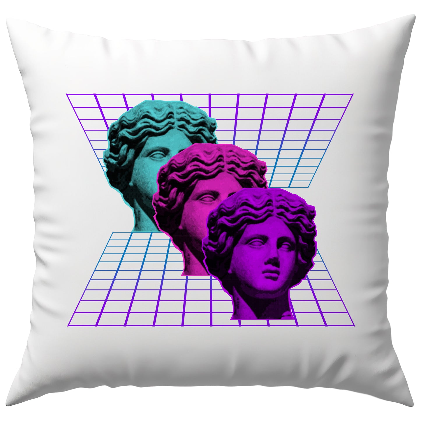 Griechische Statuen Vaporwave Deko Kissen