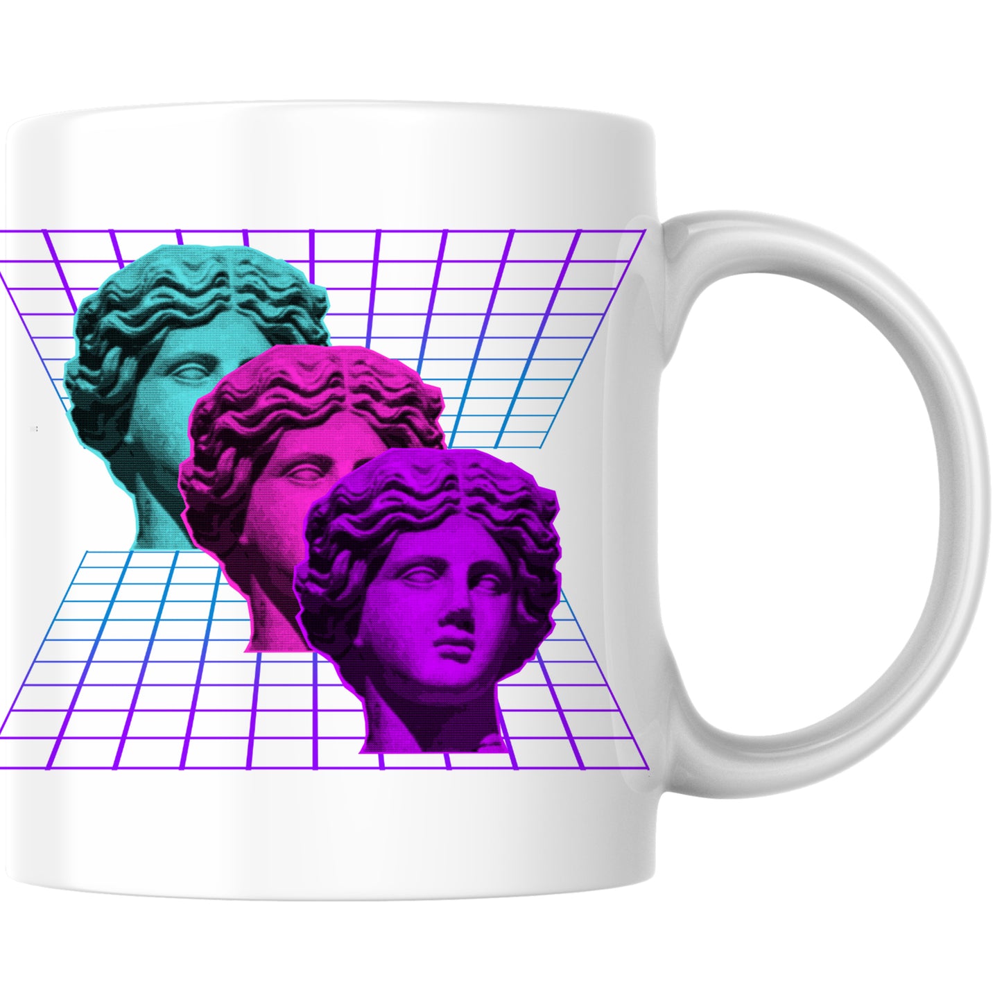 Vaporwave Statuen Kaffee Tasse