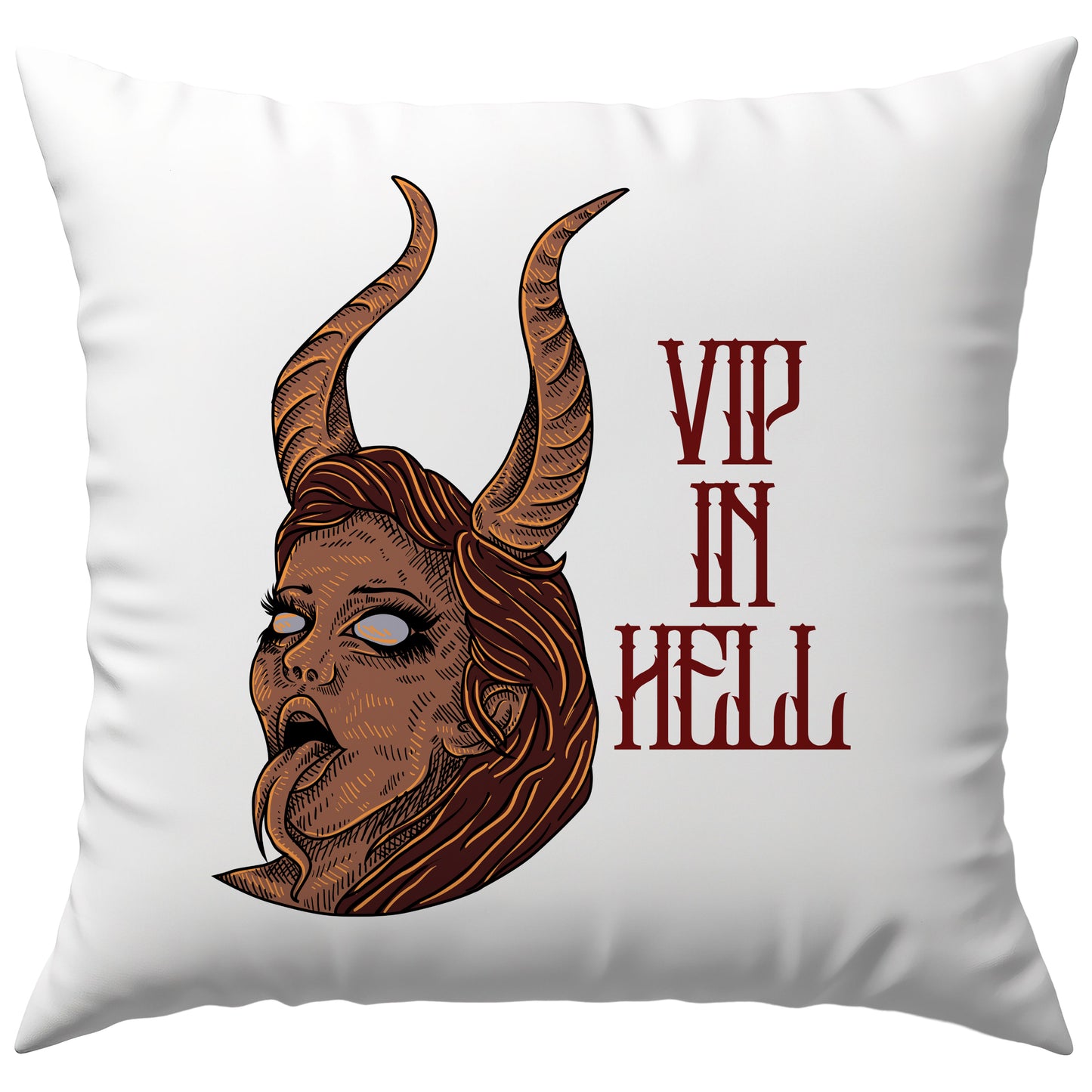VIP In Hell Dämon Horror Deko Kissen