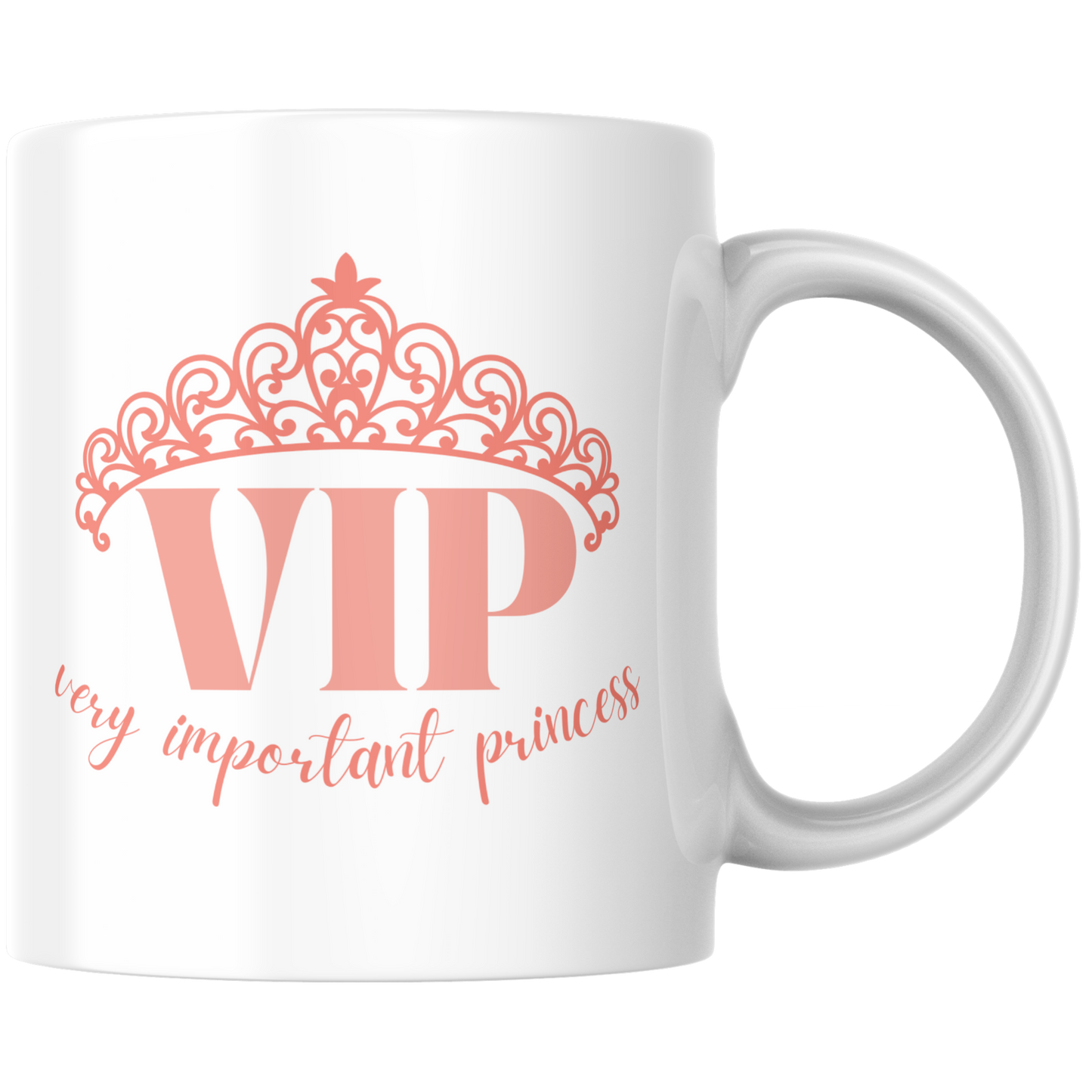 VIP Very Important Princess Prinzessin Wortspiel Kaffee Tasse