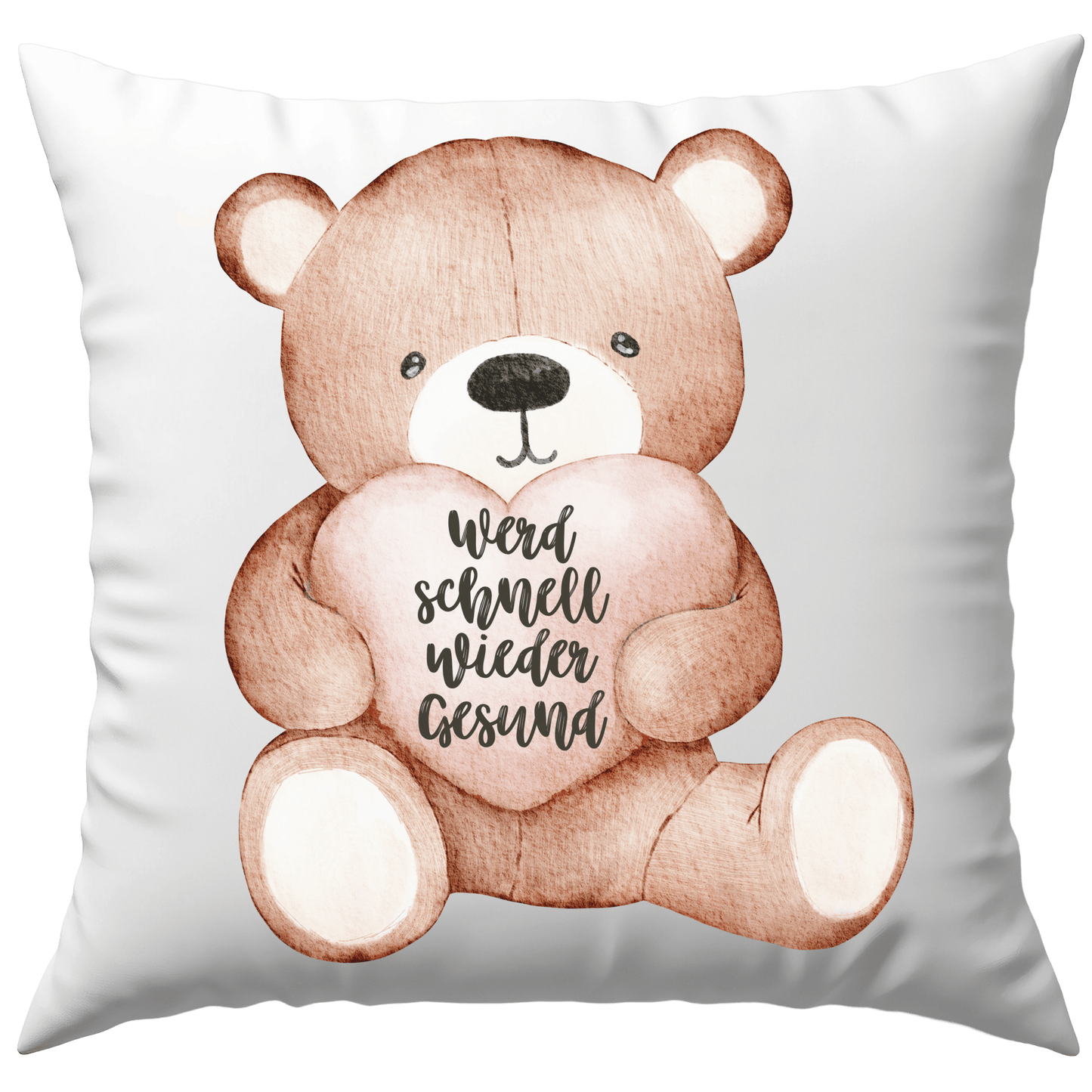 Werd Schnell Wieder Gesund Teddy Gute Besserung Deko Kissen