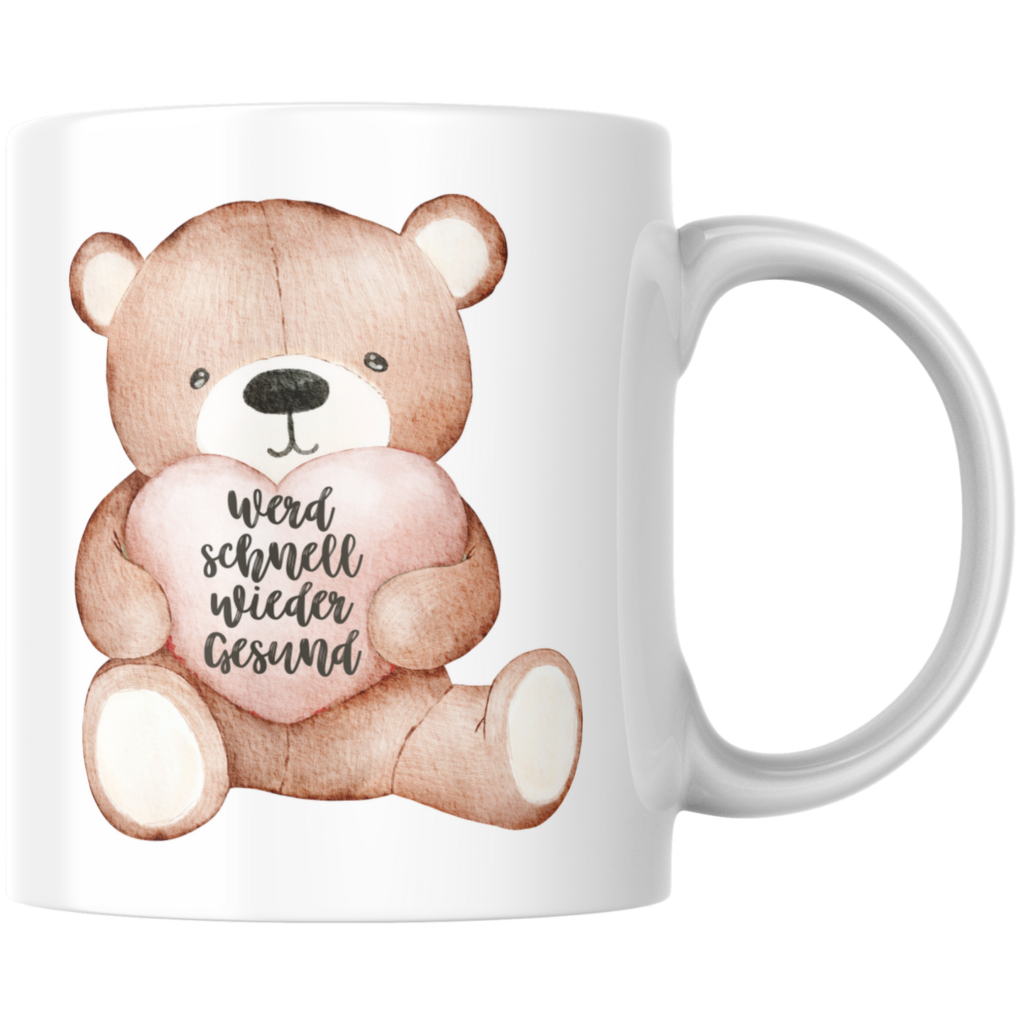 Werd Schnell Wieder Gesund Teddy Gute Besserung Kaffee Tasse