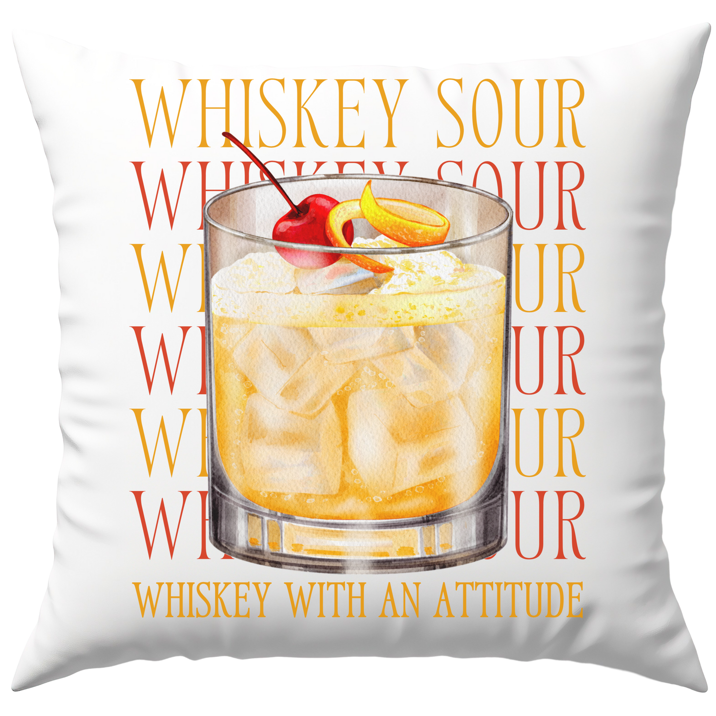 Whiskey Sour Whiskey With An Attitude Cocktail Deko Kissen