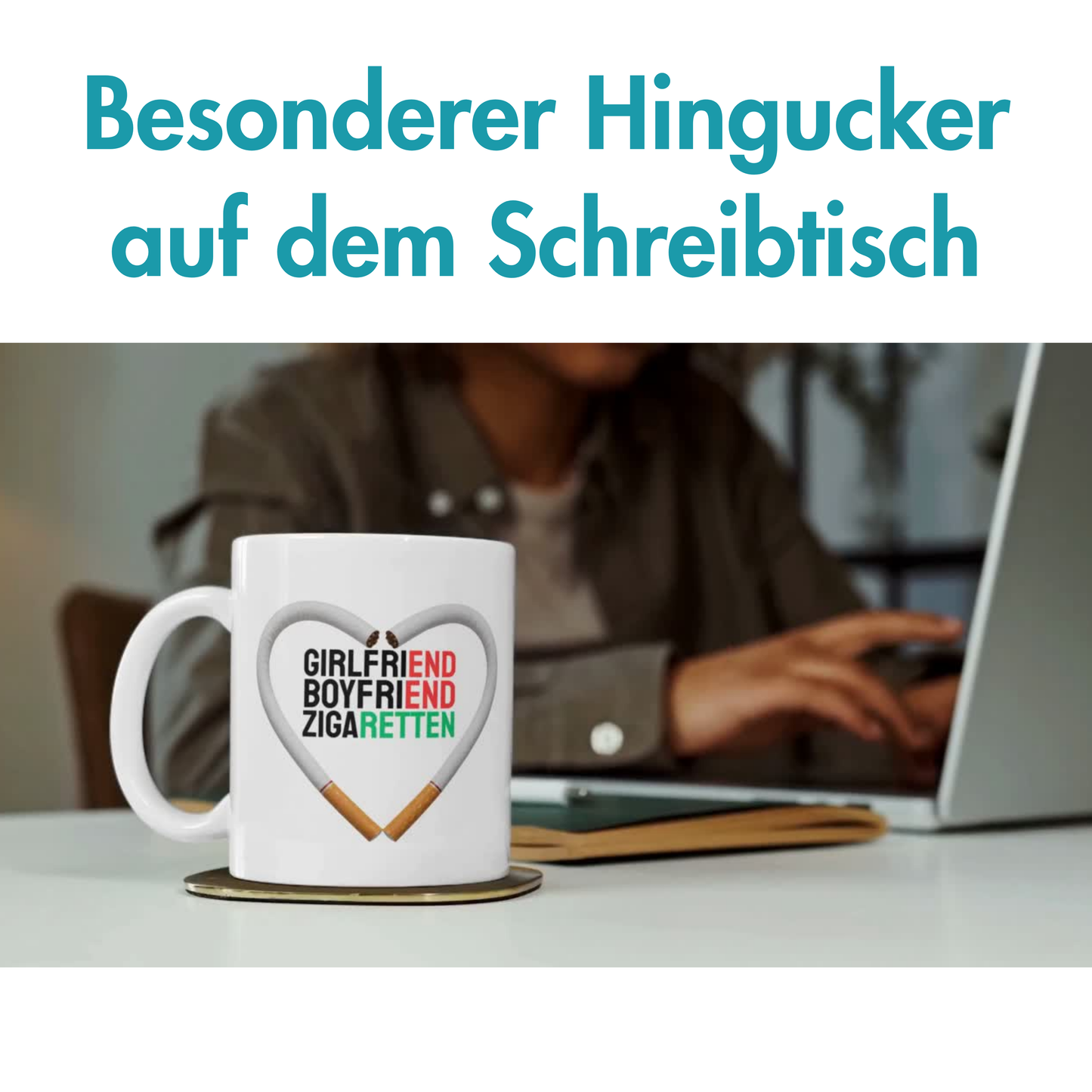 GirlfriEND BoyfriEND ZigaRETTEN Meme Kaffee Tasse