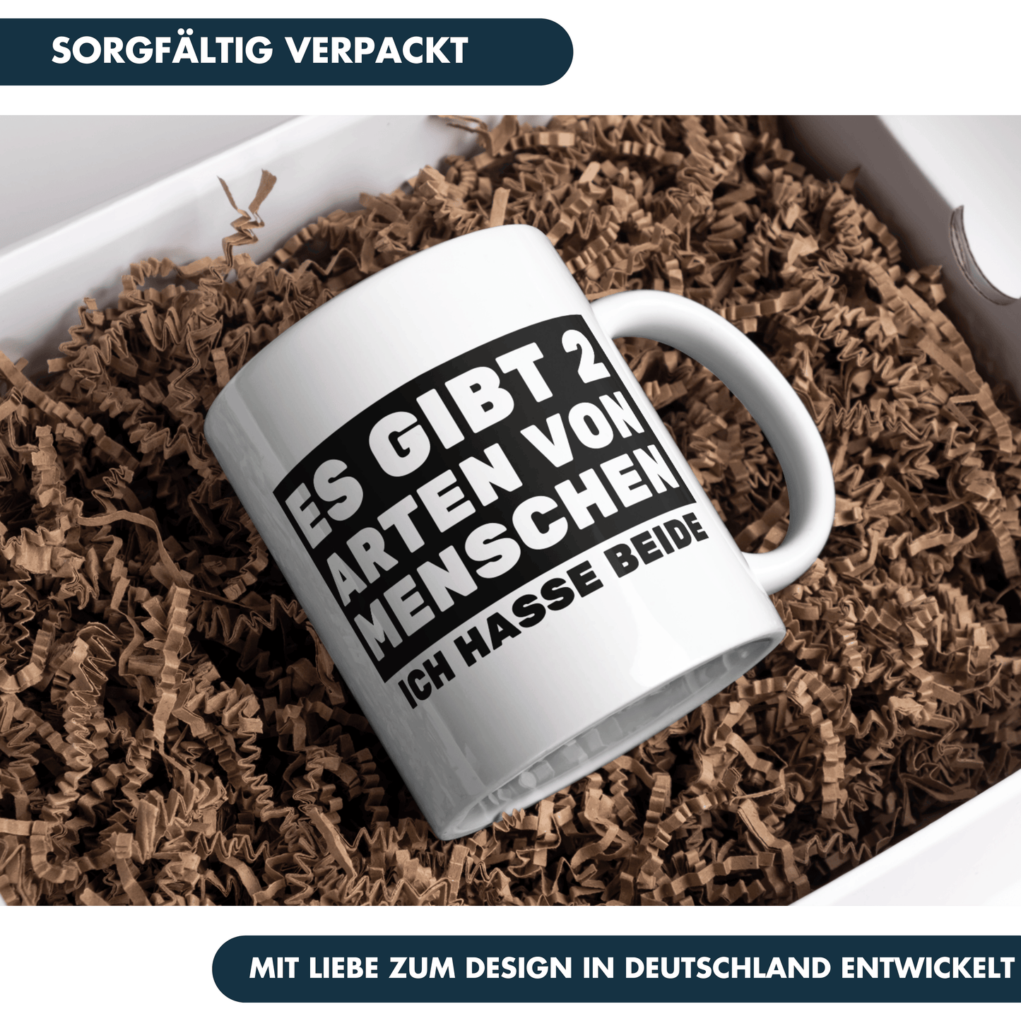 Es Gibt 2 Arten von Menschen - Ich Hasse Beide Kaffee Tasse