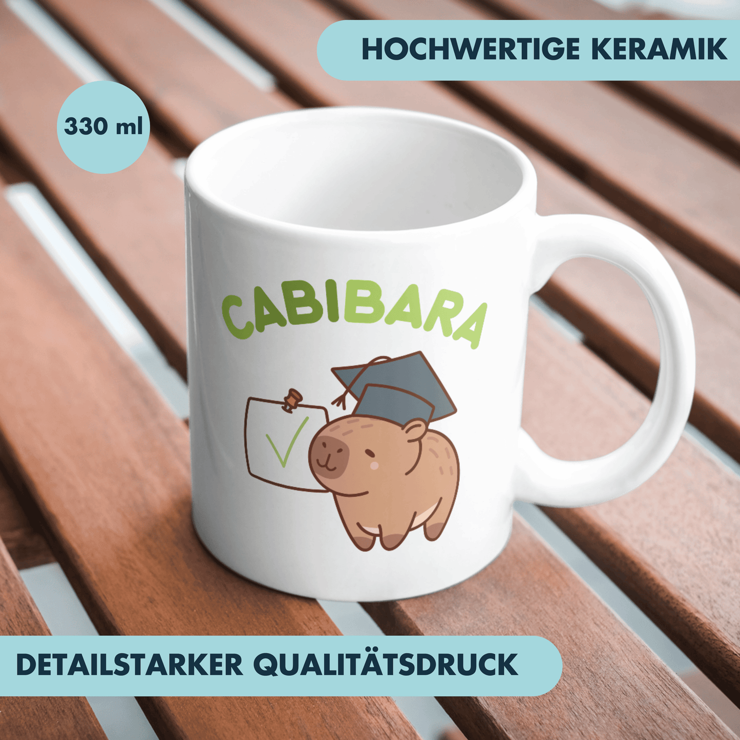 Abi Capybara Abitur Abigeschenk Kaffee Tasse