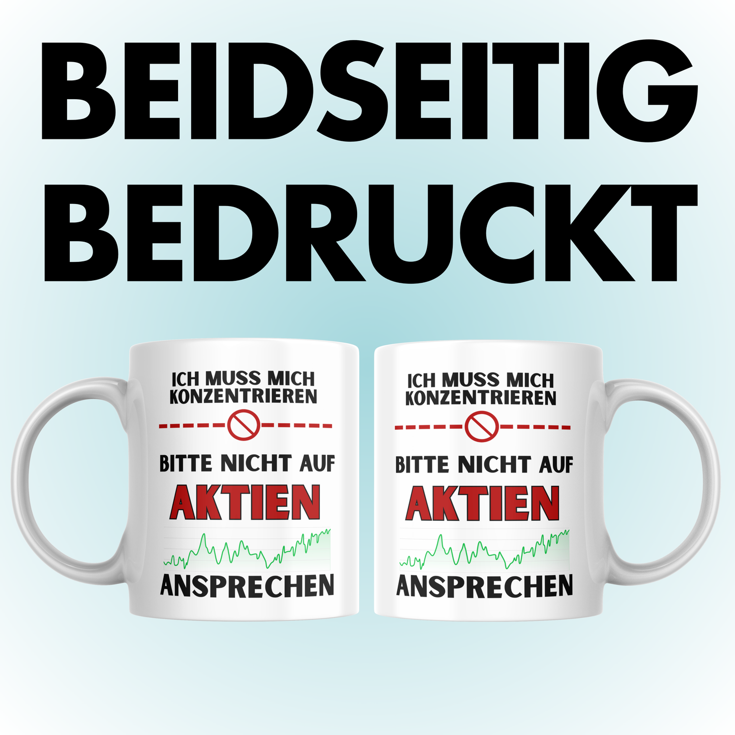 Ich Muss Mich Konzentrieren Bitte Nicht Auf Aktien Ansprechen Kaffee Tasse