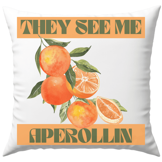 They See Me Aperollin Spritz Cocktail Deko Kissen