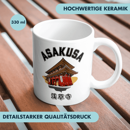 Asakusa Tokio Japan Senso-Ji Schrein Tempel Kaffee Tasse