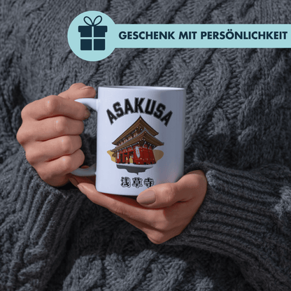 Asakusa Tokio Japan Senso-Ji Schrein Tempel Kaffee Tasse