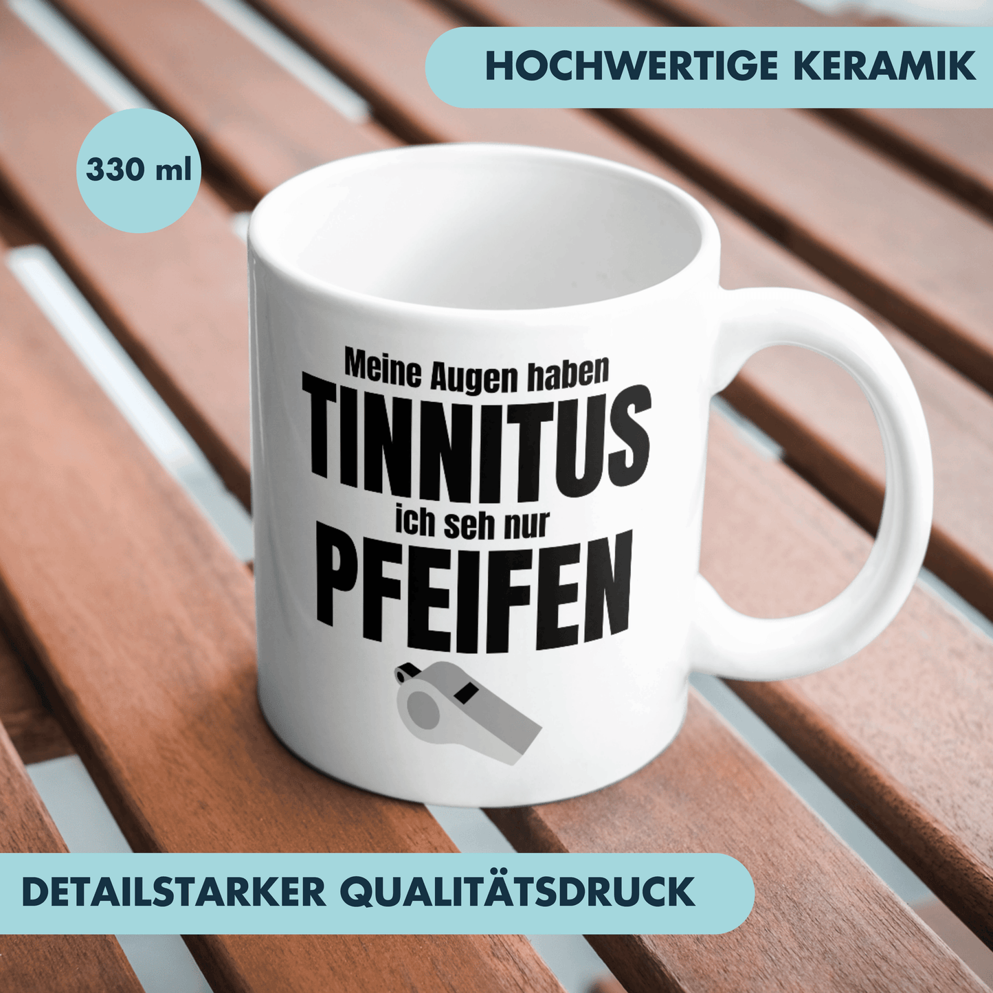 Meine Augen Haben Tinnitus Ich Seh Nur Pfeifen Kaffee Tasse