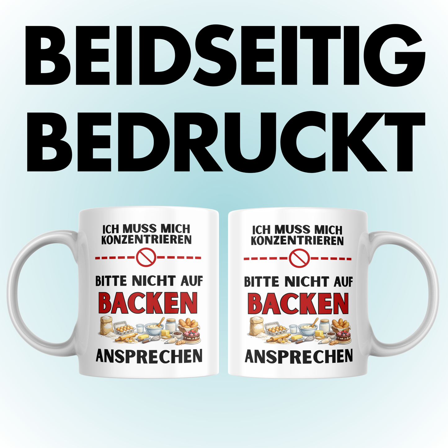 Ich Muss Mich Konzentrieren Bitte Nicht Auf Backen Ansprechen Kaffee Tasse