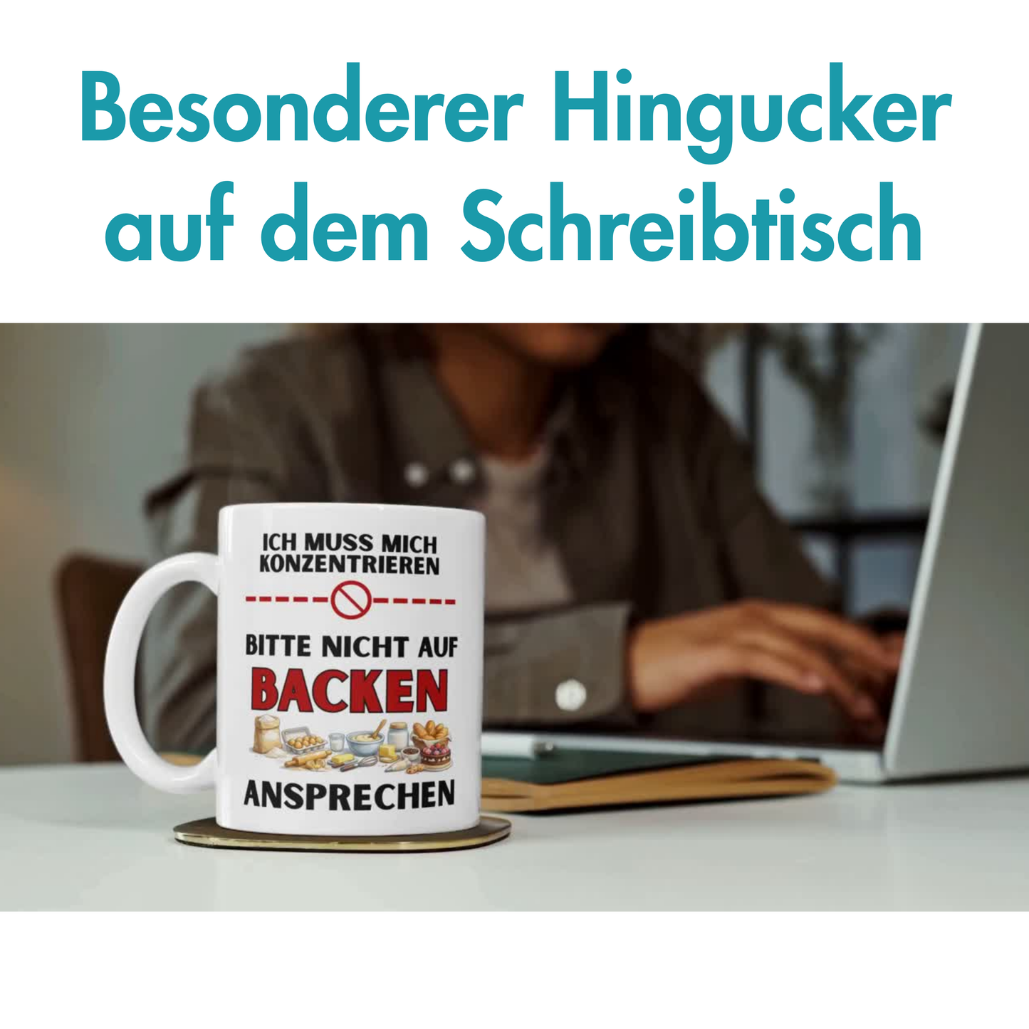 Ich Muss Mich Konzentrieren Bitte Nicht Auf Backen Ansprechen Kaffee Tasse