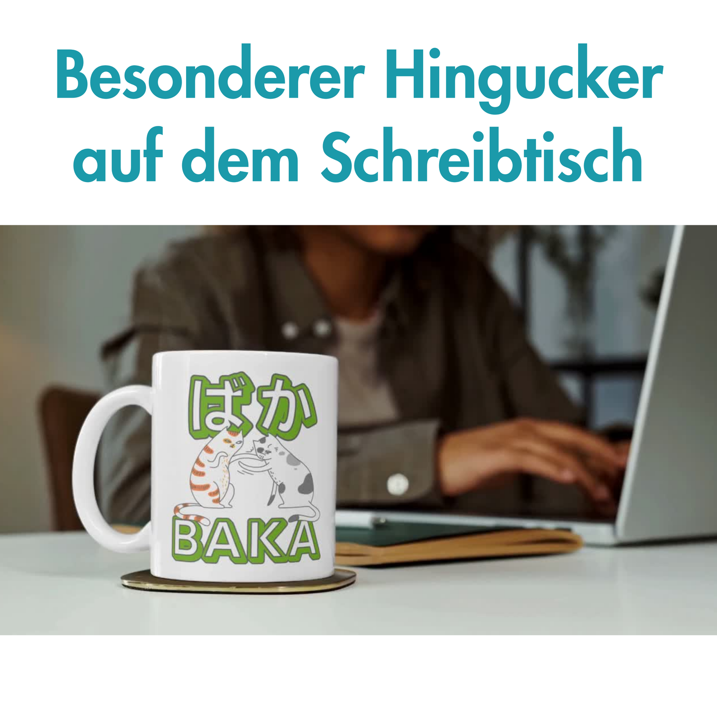 Baka Katzen Backpfeife Anime Kaffee Tasse