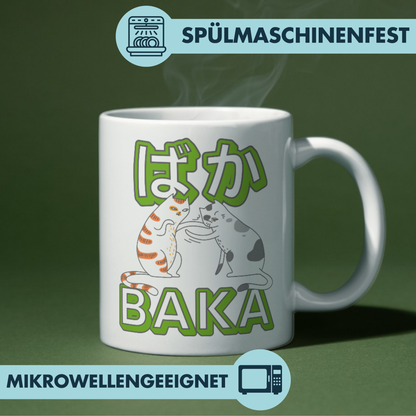 Baka Katzen Backpfeife Anime Kaffee Tasse