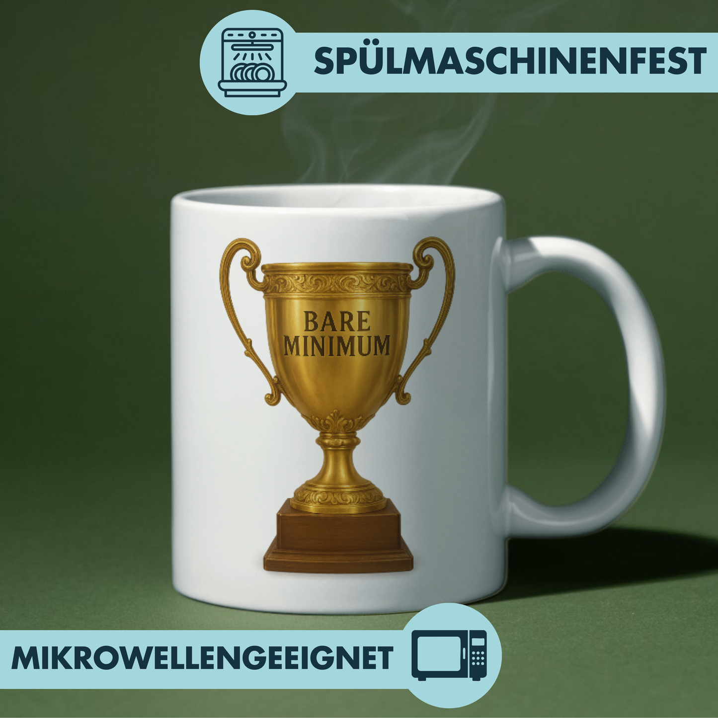 Bare Minimum Pokal Meme Kaffee Tasse
