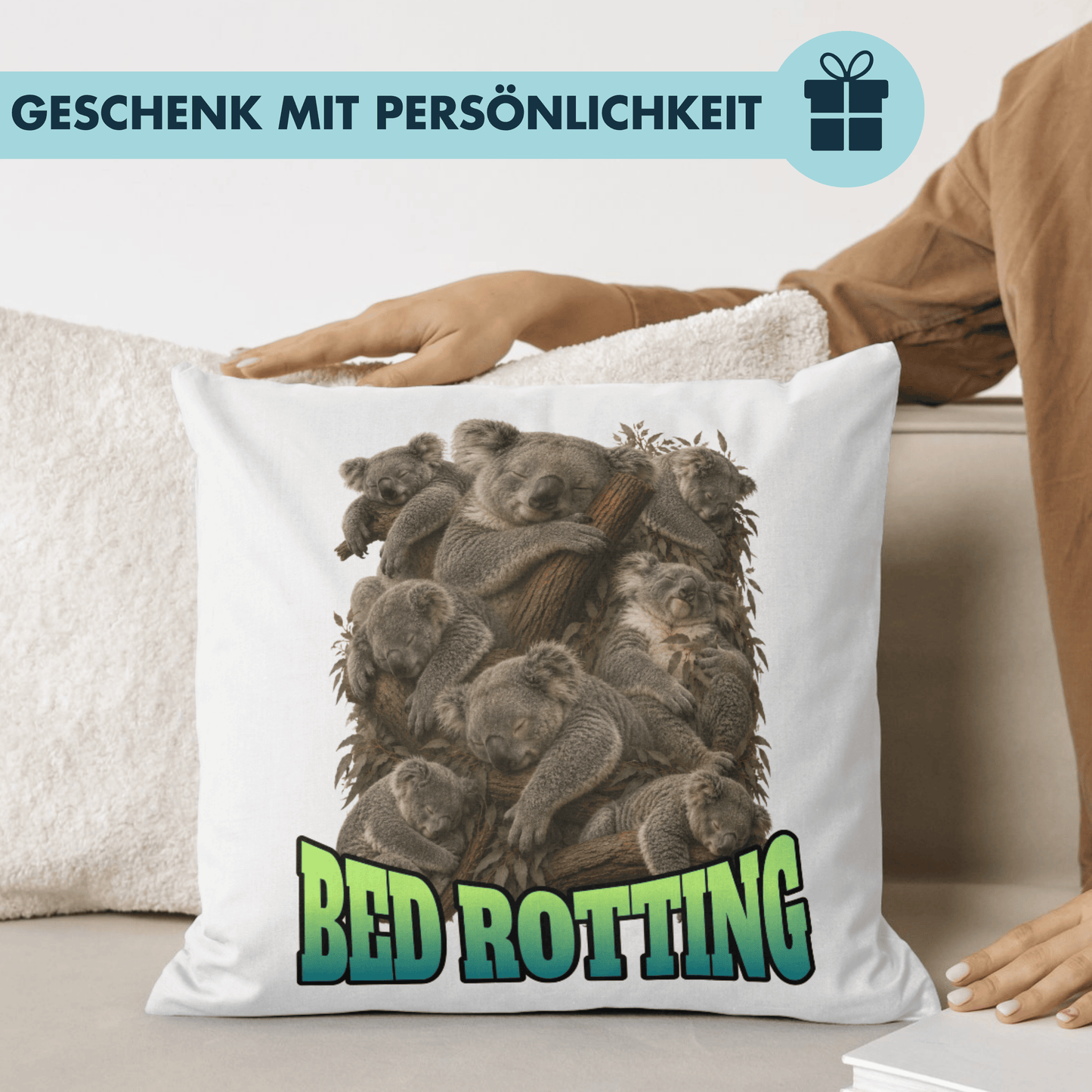 Bed Rotting Koala Bootleg Deko Kissen