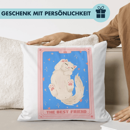 The Best Friend Katze Tarot Karte Deko Kissen
