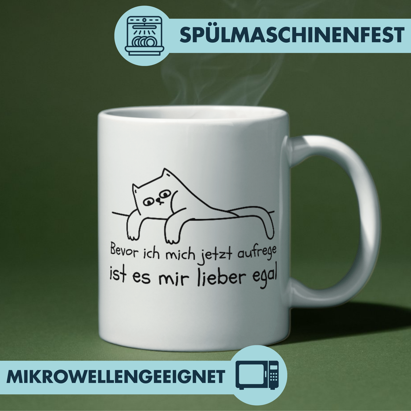 Bevor Ich Mich Jetzt Aufrege Ist Es Mir Lieber Egal Gleichgültig Kaffee Tasse