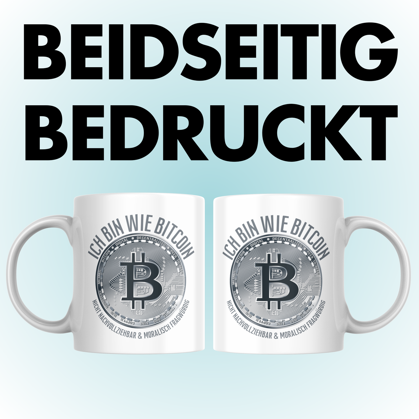 Ich Bin Wie Bitcoin Nicht Nachvollziehbar Und Moralisch Fragwürdig Kaffee Tasse
