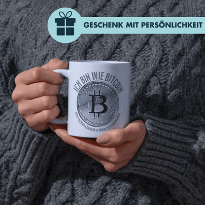 Ich Bin Wie Bitcoin Nicht Nachvollziehbar Und Moralisch Fragwürdig Kaffee Tasse