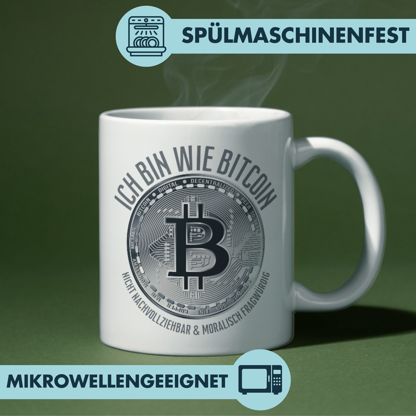Ich Bin Wie Bitcoin Nicht Nachvollziehbar Und Moralisch Fragwürdig Kaffee Tasse