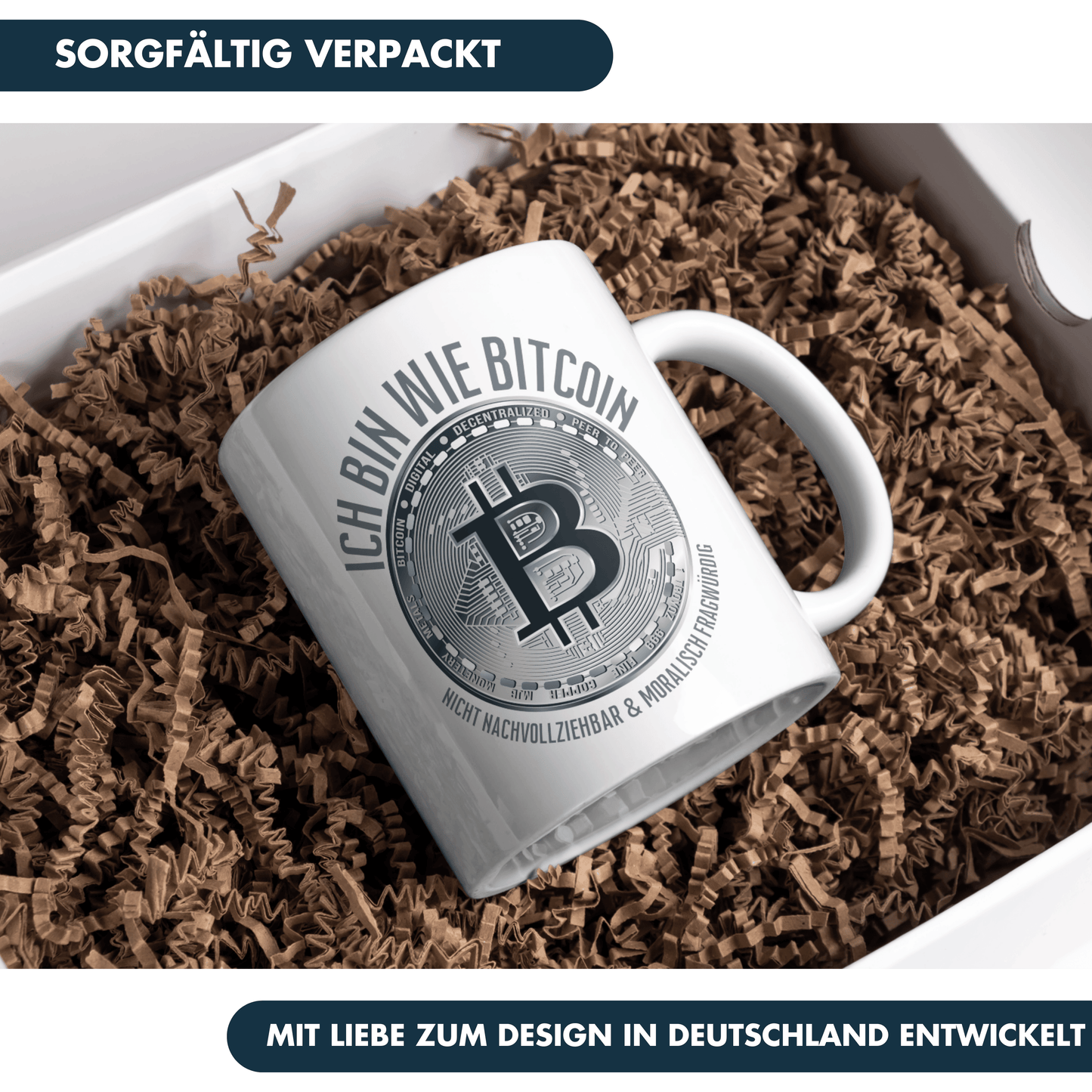 Ich Bin Wie Bitcoin Nicht Nachvollziehbar Und Moralisch Fragwürdig Kaffee Tasse