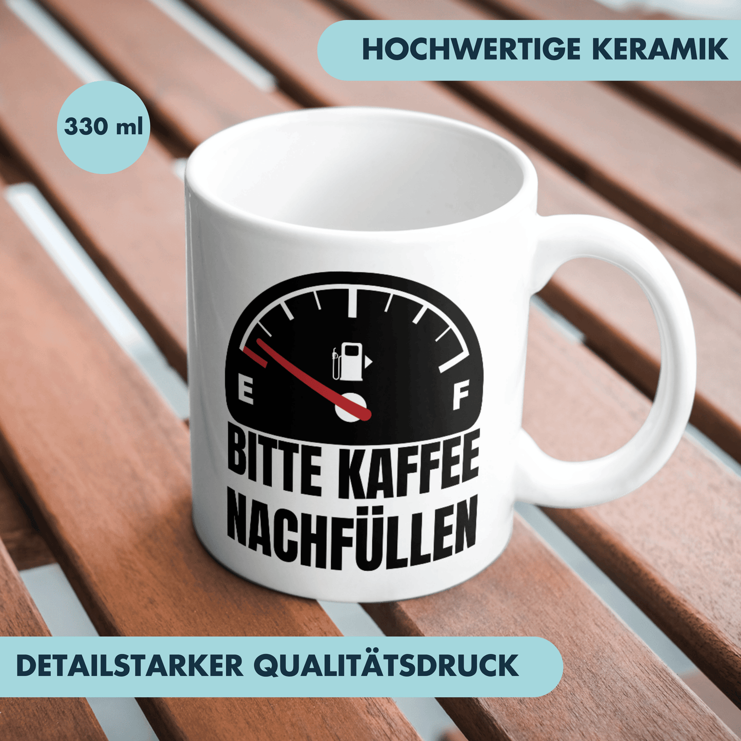 Bitte Kaffee Nachfüllen Büro Arbeit Tasse