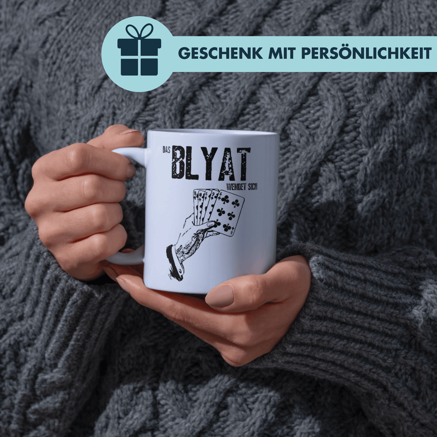 Das Blyat Wendet Sich Wortspiel Russisch Kaffee Tasse