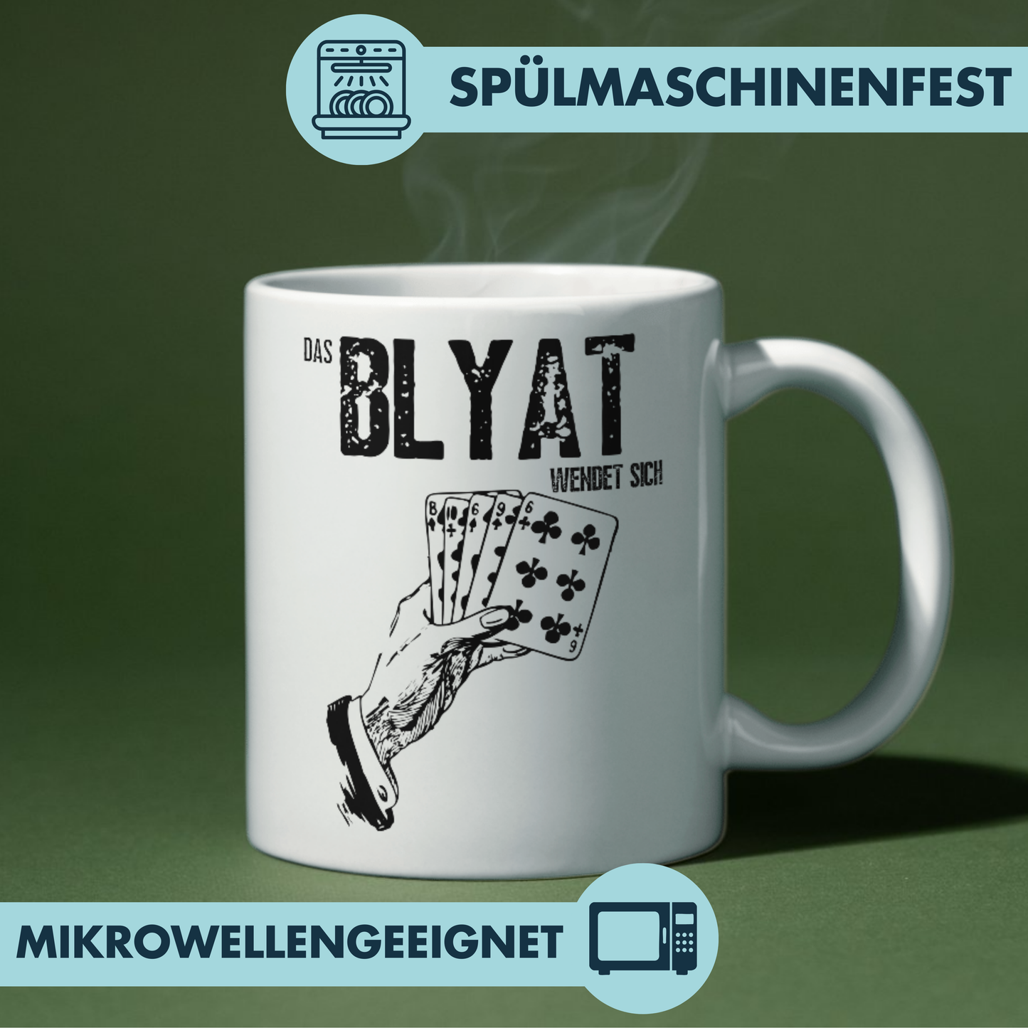 Das Blyat Wendet Sich Wortspiel Russisch Kaffee Tasse