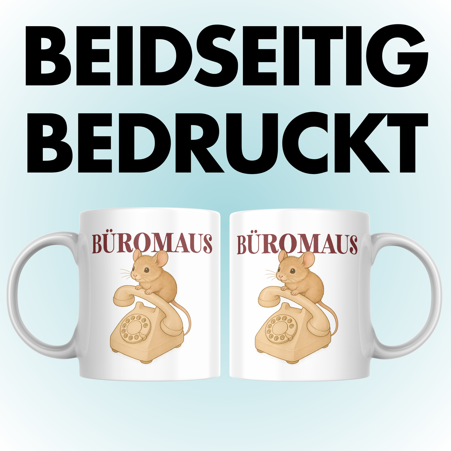 Büromaus Büro Telefon Kaffee Tasse