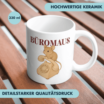 Büromaus Büro Telefon Kaffee Tasse