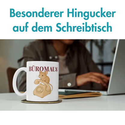 Büromaus Büro Telefon Kaffee Tasse