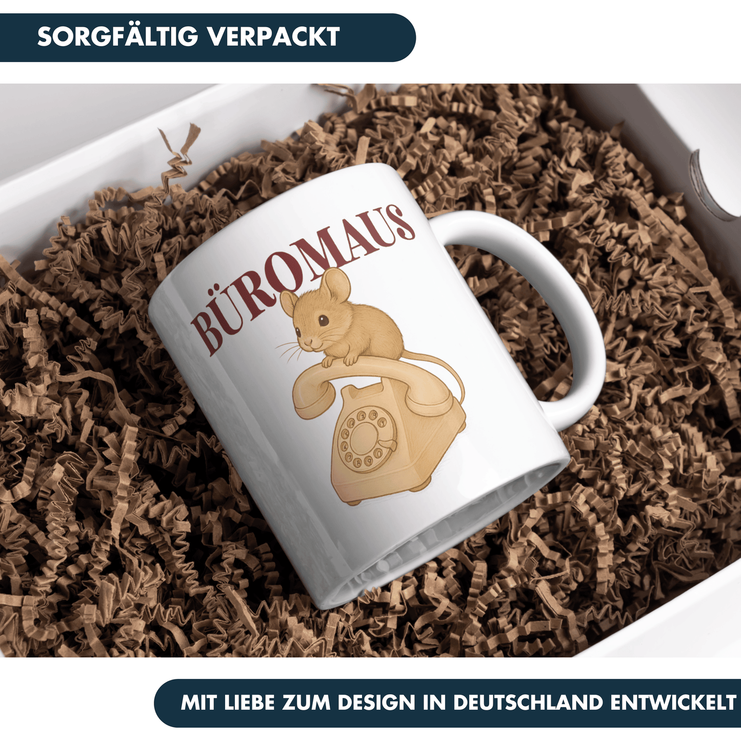 Büromaus Büro Telefon Kaffee Tasse