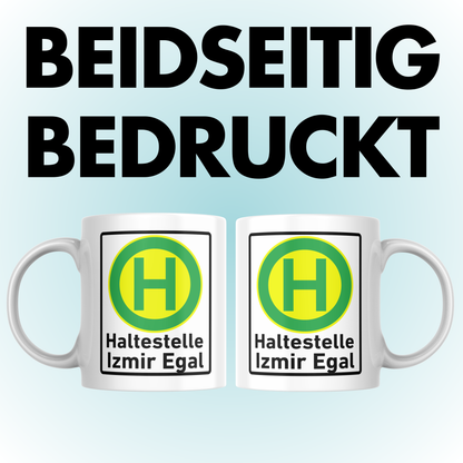 Bushaltestelle Haltestelle Izmir Egal Wortspiel Kaffee Tasse
