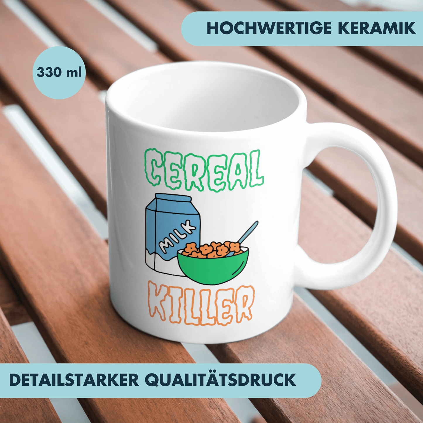 Cereal Killer Müsli Kaffee Tasse
