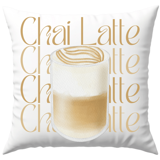 Chai Latte Tee Drink Deko Kissen