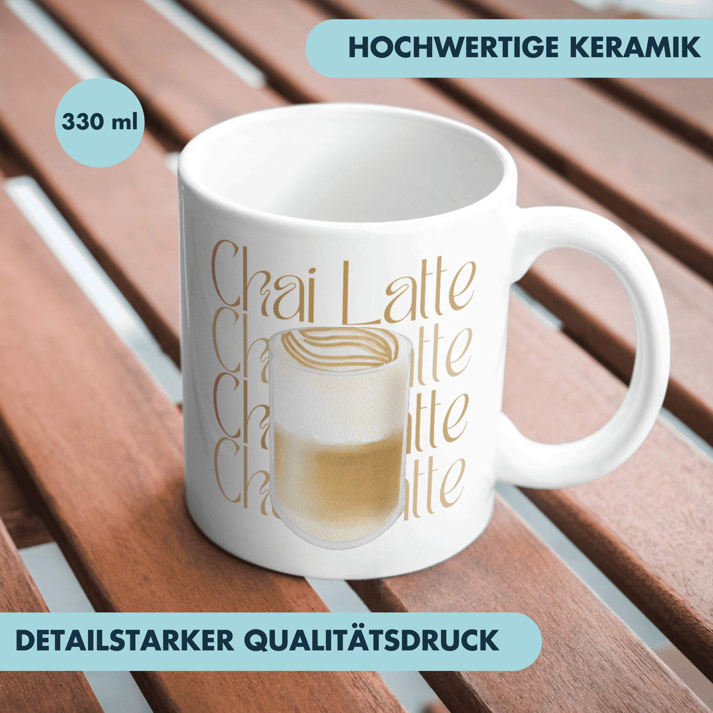 Chai Latte Tee Tasse