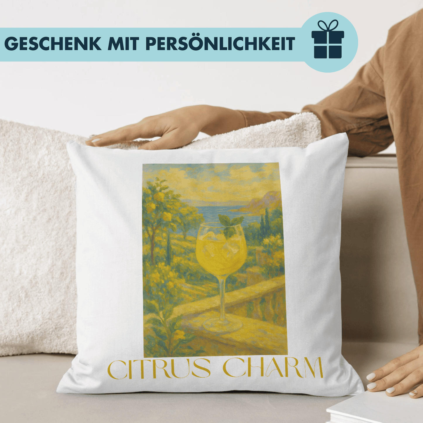 Limoncello Spritz Citrus Charm Deko Kissen